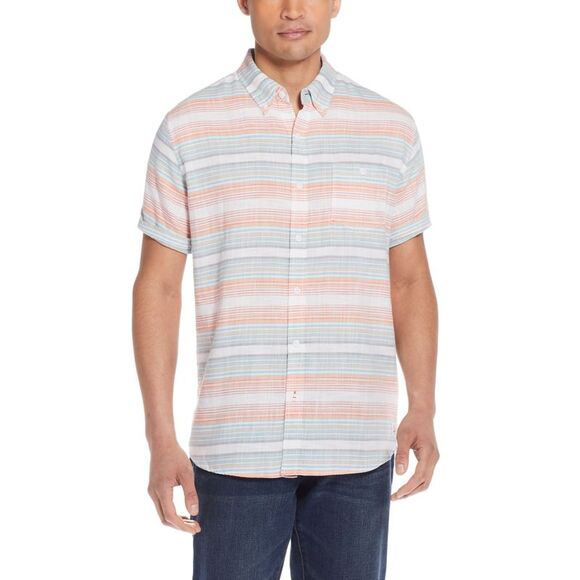 Men's Cotton Super Soft Short Sleeve Button Down Shirt - Picture 1 of 1